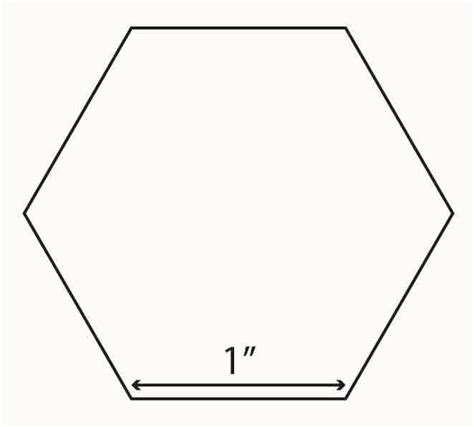 printable 1 inch hexie template